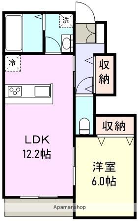 FELICE(1LDK/1階)の間取り写真