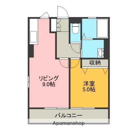 セジュール泉郷(1LDK/1階)の間取り写真
