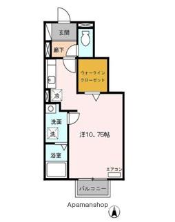 ルミエール天神原(ワンルーム/1階)の間取り写真