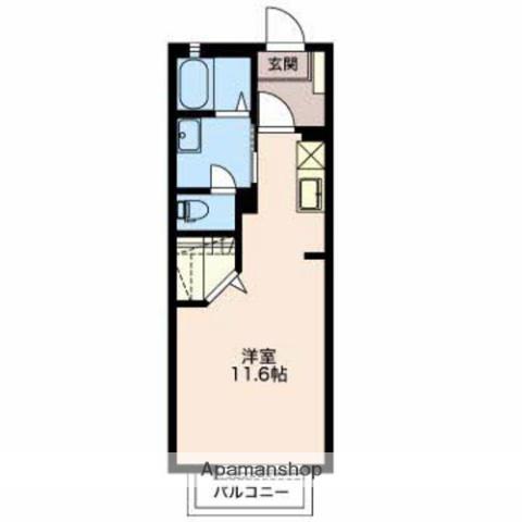 シャルマンエス(1K/1階)の間取り写真