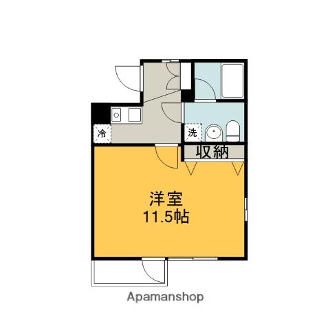 長谷川マンションセブン(1K/2階)の間取り写真