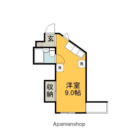 井上ビル(ワンルーム/3階)の間取り写真