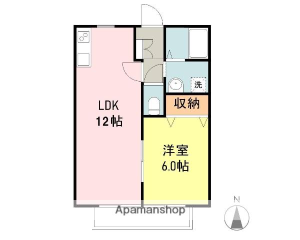 コウジィーコート(1LDK/1階)の間取り写真