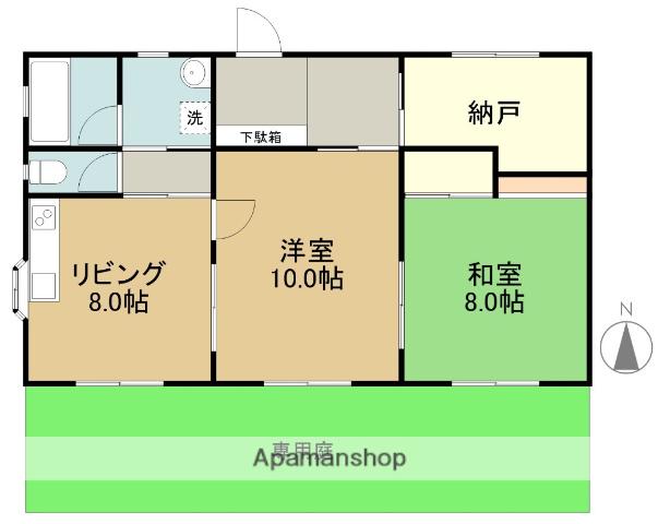 サンローレル(2SDK/1階)の間取り写真