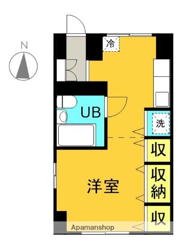 KOHWAビル(ワンルーム/3階)の間取り写真