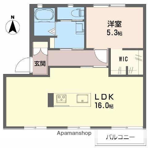 タウニー野村FG(1LDK/1階)の間取り写真