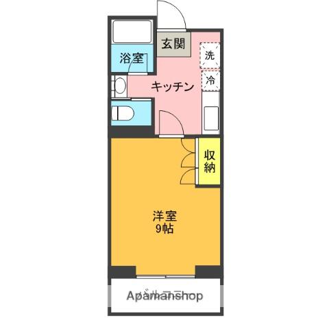 小坂マンション(1K/4階)の間取り写真