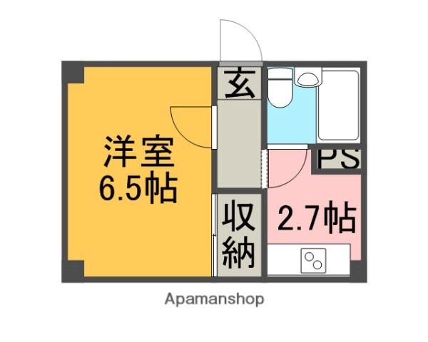 コーポ長沢(1K/2階)の間取り写真