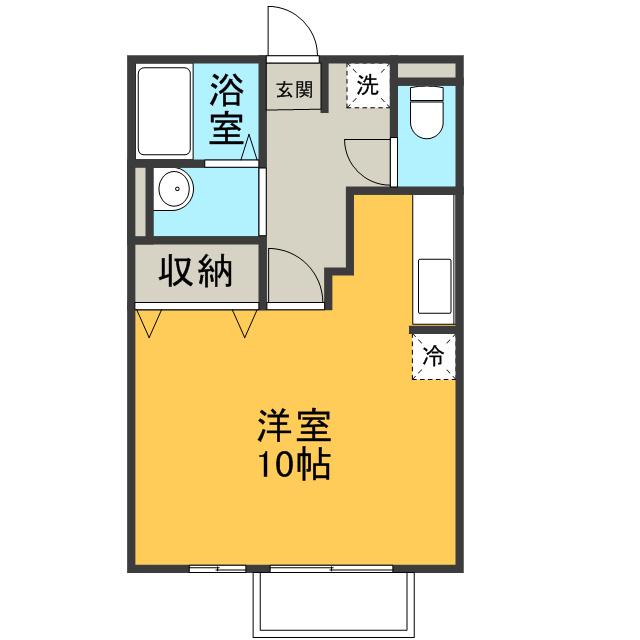 プレミール(1K/1階)の間取り写真