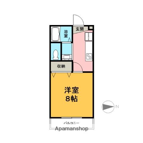 コモドアビターレ(1K/1階)の間取り写真