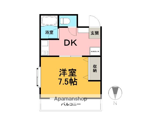 シティコーポ高島(1K/2階)の間取り写真