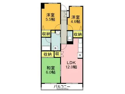 VINTAGE21(3LDK/2階)の間取り写真