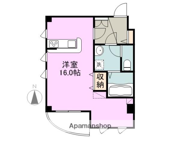 アルグラン(ワンルーム/3階)の間取り写真