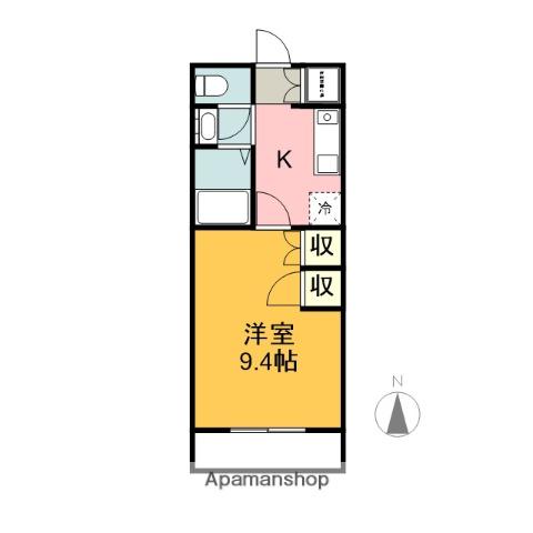 エム・ステージ大村(1K/1階)の間取り写真