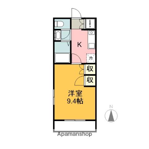 エム・ステージ大村(1K/4階)の間取り写真