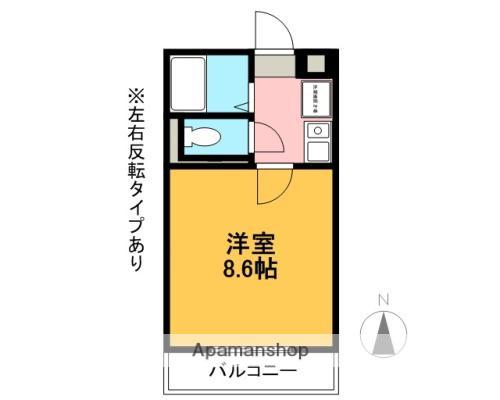 御殿場線 大岡駅(静岡) 徒歩13分 3階建 築31年(1K/2階)の間取り写真