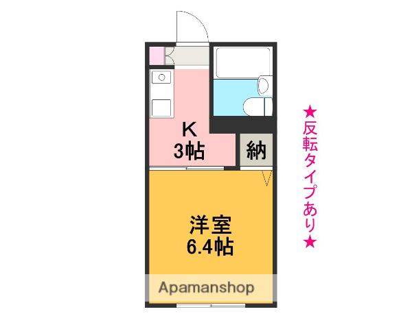 ボヌールコート(1K/1階)の間取り写真