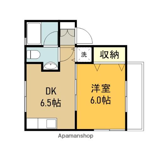 PONO HALE(1DK/1階)の間取り写真