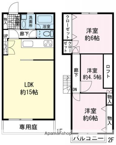 コーポラスＮ(3LDK)の間取り写真