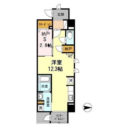 NUMAZU NORD(ワンルーム/3階)の間取り写真