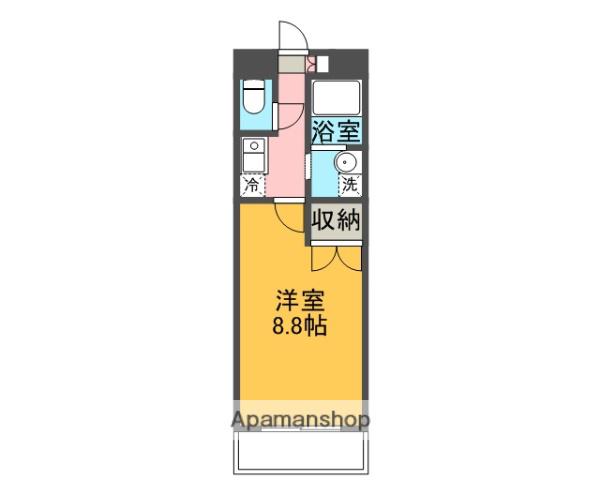 アヴェニール(1K/1階)の間取り写真