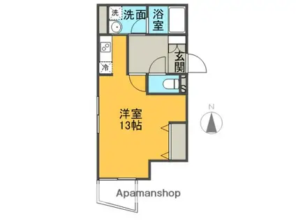 サンエール新宿(ワンルーム/4階)の間取り写真