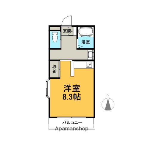 グローリア レジデンス(1K/3階)の間取り写真