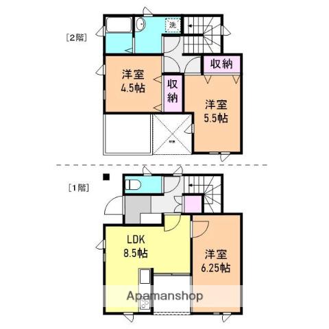 ハーモニーコート(3LDK)の間取り写真