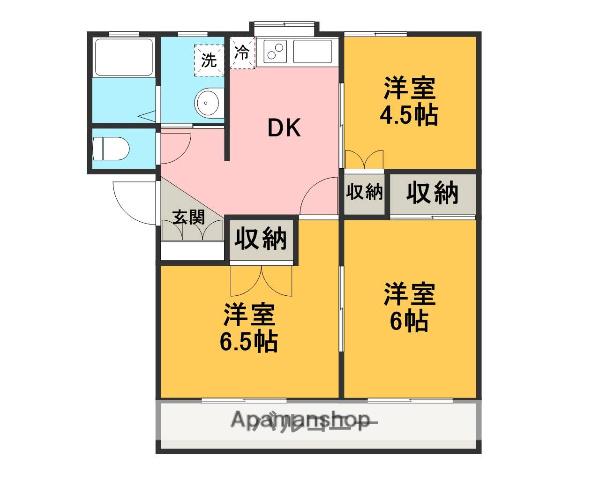 メゾン・フィオレ(3DK/2階)の間取り写真