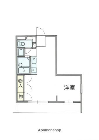 ハウスNO1(ワンルーム/2階)の間取り写真