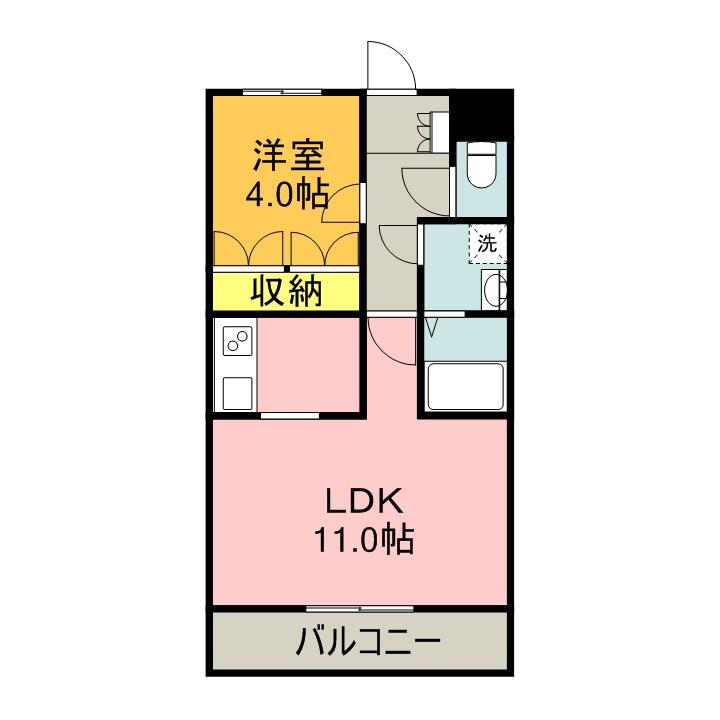 御殿場線 裾野駅 徒歩31分 3階建 築16年(1LDK/1階)の間取り写真