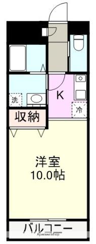 ベルデ長泉(ワンルーム/1階)の間取り写真