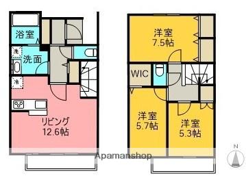 LOQUAT(3LDK/1階)の間取り写真