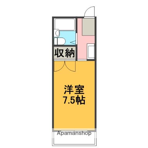 アベニュー35(ワンルーム/3階)の間取り写真
