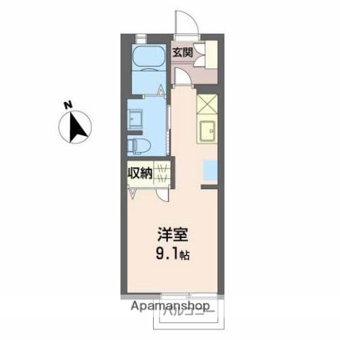 シャーメゾン06(ワンルーム/1階)の間取り写真
