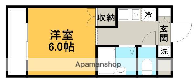 ソシオ御殿場神場(1K/5階)の間取り写真