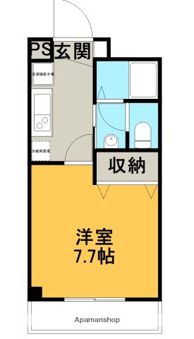 エテルノ(1K/2階)の間取り写真