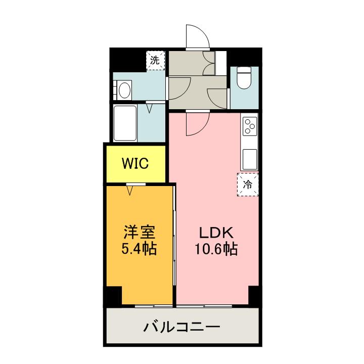 カンサレーション(1LDK/3階)の間取り写真