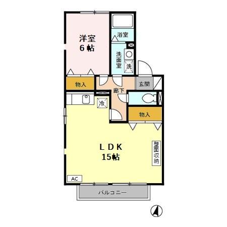 HIDEOUT 御殿場 A(2DK/2階)の間取り写真