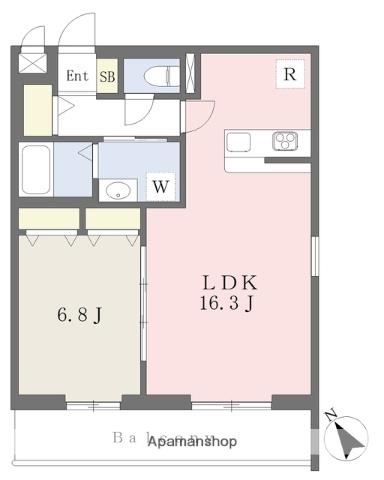 COMFORT御殿場(1LDK/2階)の間取り写真
