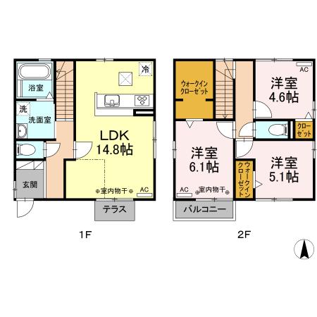 御殿場線 御殿場駅 徒歩11分 2階建 築7年(3LDK)の間取り写真
