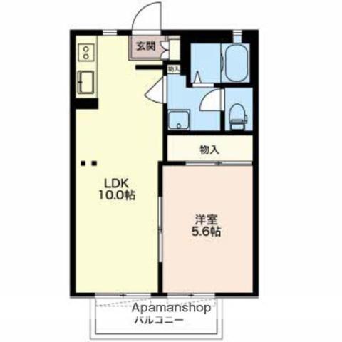 フレグランス石原坂(1LDK/1階)の間取り写真