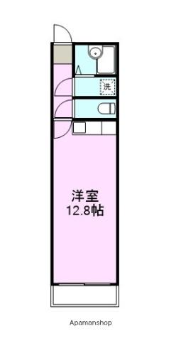 高野パーキングハイツ(ワンルーム/2階)の間取り写真