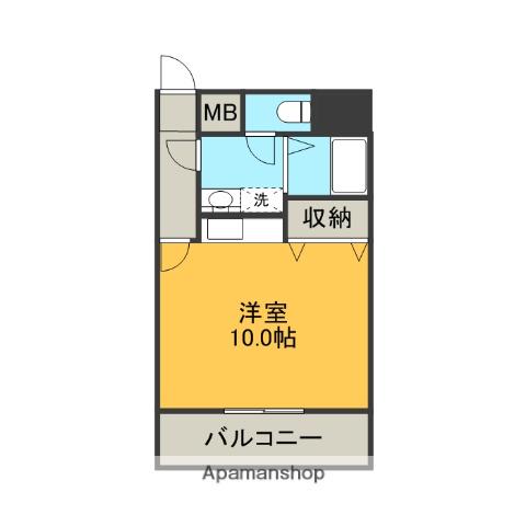 三島ガーデンヒルズ(ワンルーム/2階)の間取り写真