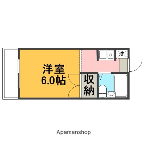 アリーズ(1K/3階)の間取り写真
