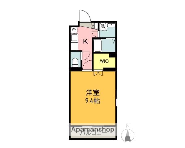 ラフィネ(1K/3階)の間取り写真