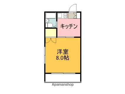 フジコーポ高沢(1K/4階)の間取り写真