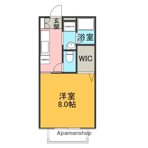 祖谷形の杜(1K/1階)の間取り写真
