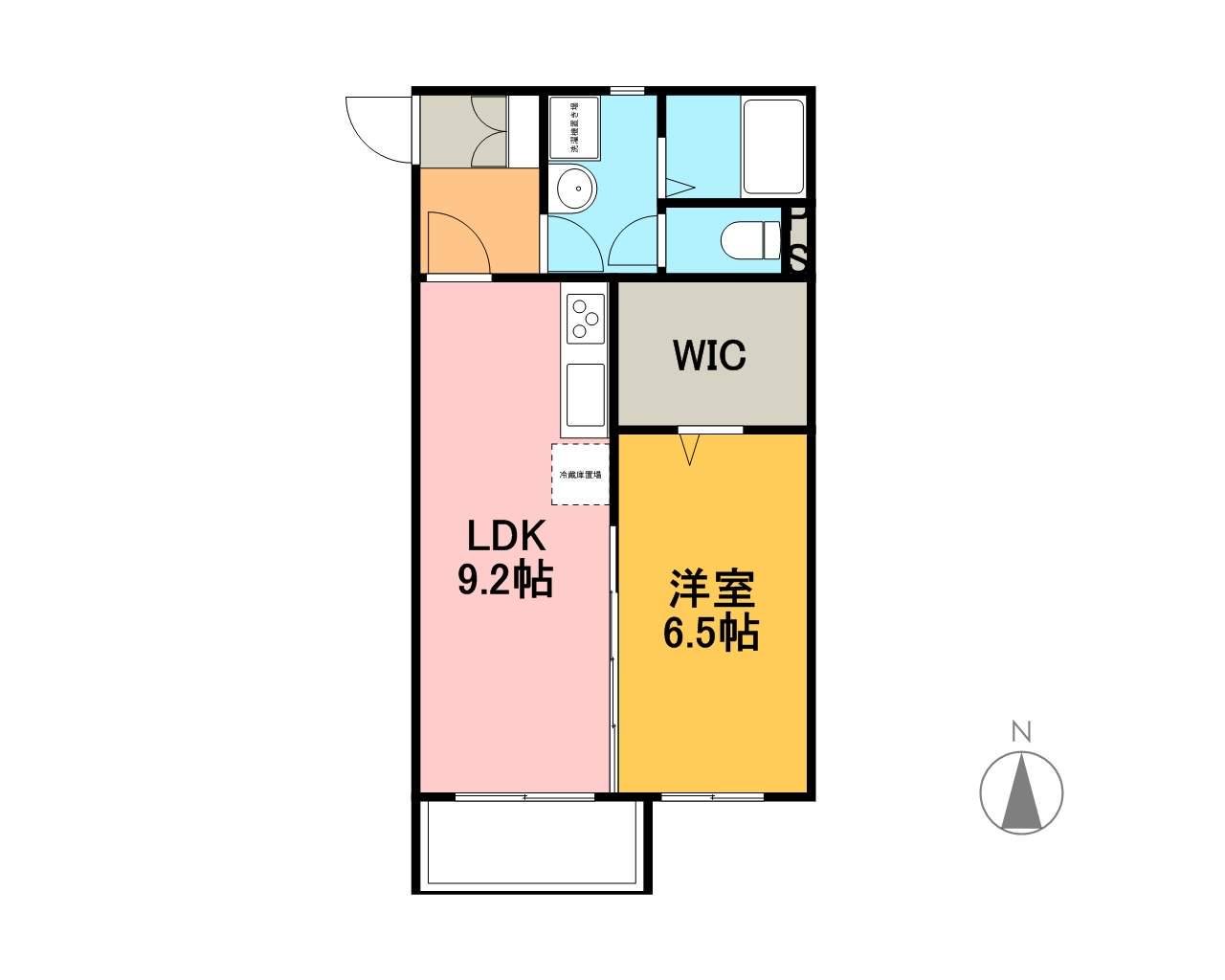 ソブリンハウス(1LDK/3階)の間取り写真
