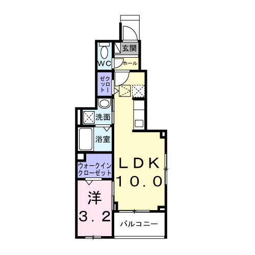 東海道本線 焼津駅 徒歩21分 3階建 新築(1LDK/1階)の間取り写真